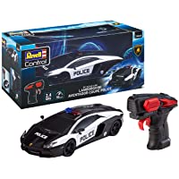 Los mejores  - Revell Control Scale Coche a Escala RC Lamborghini Aventador Police- iluminación Frontal con Control Remoto GHz- 1:24…